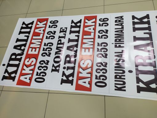 AFİŞ, PANKART, SOPALI AFİŞ, ELEMAN İLANI, EMLAK AFİŞİ, SATILIK-KRALIK AFİŞLERİ