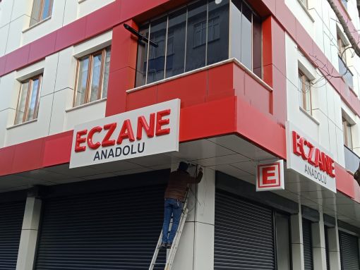 Yönetmeliğe uygun Standart Eczane Tabelası