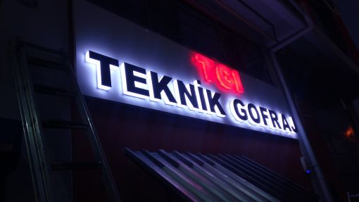 ikitelli ışıklı tabela
